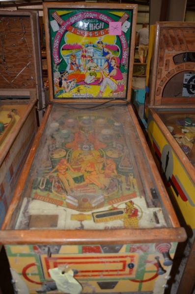 Appraisal: Gottlieb Ace High Playfield Poor Backglass Poor Cabinet Good Functionality