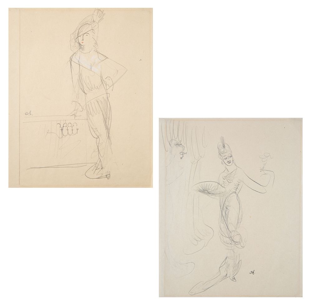 Appraisal: A PAIR OF DRAWINGS BY KARL SPRINGCHORN AMERICAN - A