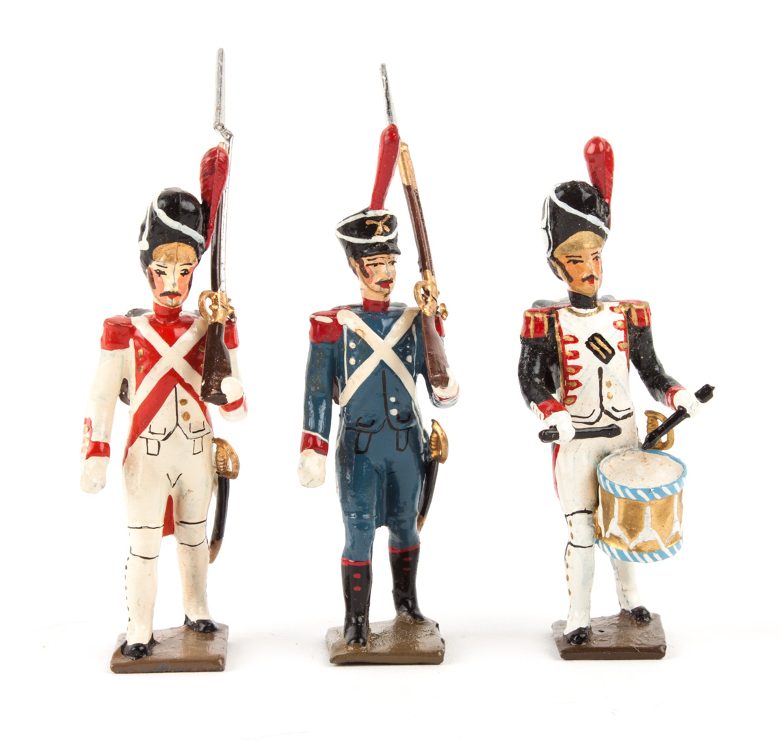 Appraisal: Five French Napoleonic lead figure sets by Les Soldats Plomb