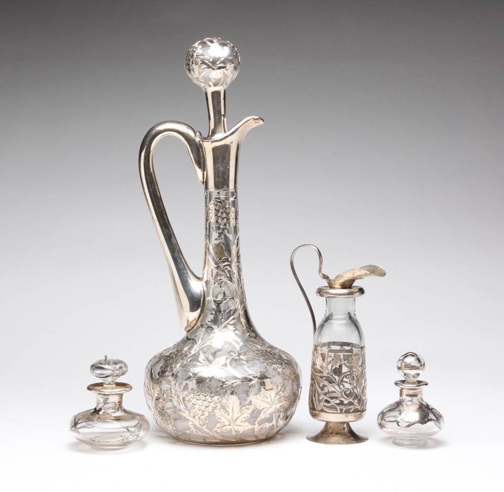 Appraisal: Twentieth century A presentation ewer with grape decoration - from