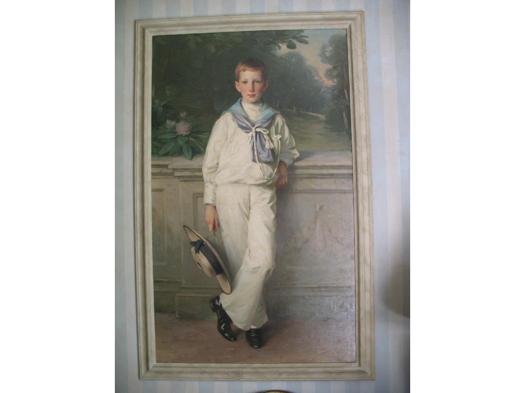 Appraisal: SIR WILLIAM LLEWELLYN Alfred Hammond as a young boy wearing