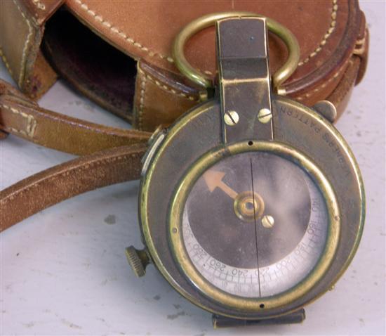 Appraisal: E Koehn military brass compass early th century Geneva Switzerland