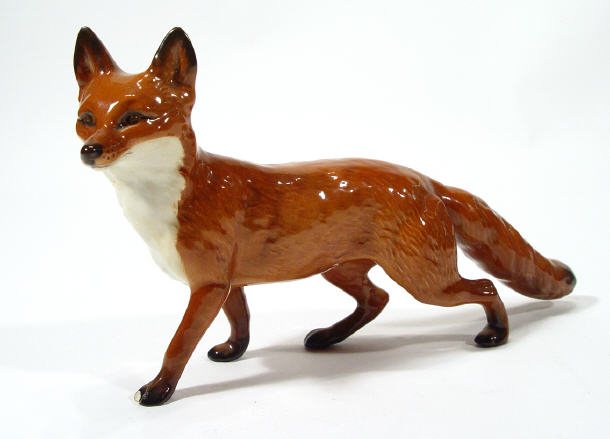 Appraisal: Hand painted Beswick fox painted factory mark to underside cm