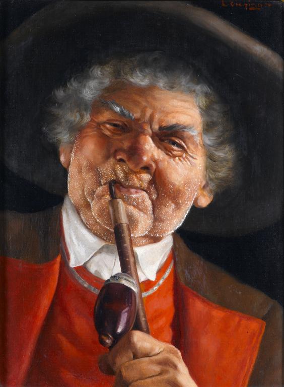 Appraisal: ERWIN EICHINGER - HIS FAVOURITE PIPE A GOOD DRINK a