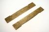 Appraisal: BLOTTER ENDS - Pair of gold washed brass blotter ends