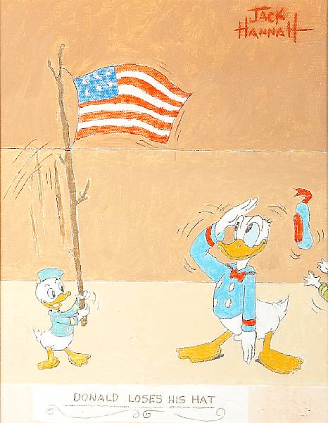 Appraisal: Jack Hanna - Original Artwork to painting of Donald Duck