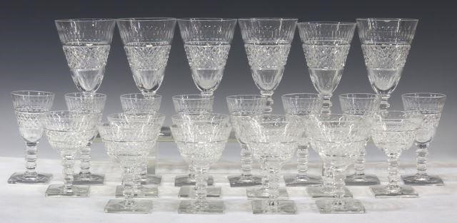 Appraisal: lot of American cut crystal stemware Hawkes in the Foley