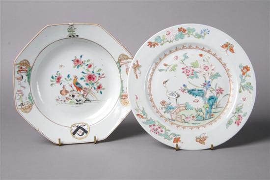 Appraisal: A Pair of Chinese Armorial Export Soup Bowls Diameter inches