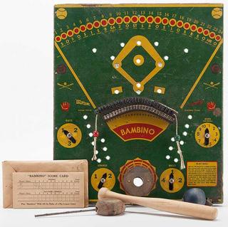 Appraisal: Bambino Baseball Game Bambino Baseball Game Chicago Johnson Store Equipment