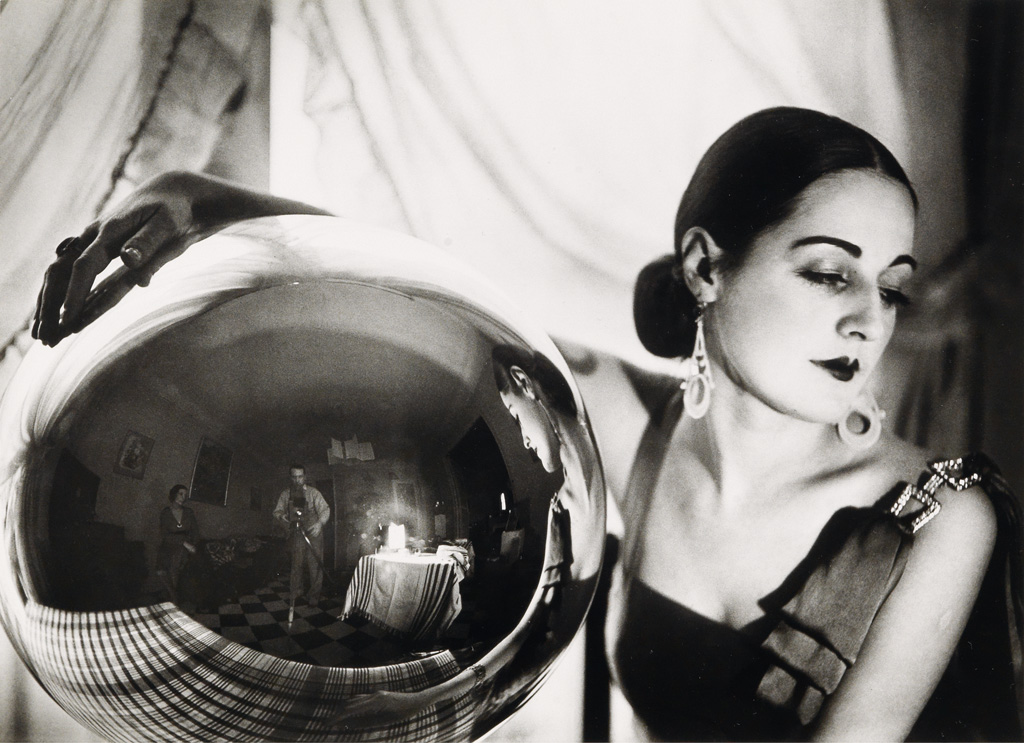 Appraisal: JACQUES-HENRI LARTIGUE - Ren e Perle with glass ball self-portrait