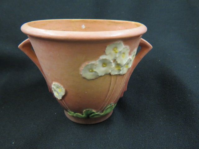 Appraisal: Roseville Pottery Primrose Planter pink - crazing calcium deposits