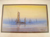 Appraisal: A quantity of about ten pictures including two sailing watercolours