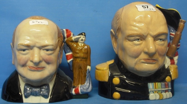 Appraisal: Bairstow Manor Character Jugs Winston Churchill Lord of the Admiralty