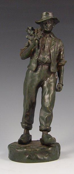 Appraisal: GARNIER Jean French - French Farmer Bronze '' h