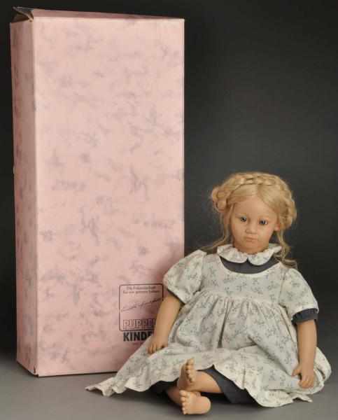 Appraisal: Annette Himstedt Ellen Doll Vinyl and cloth doll with inset