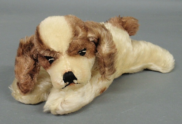 Appraisal: Mohair puppy dog possibly Steiff l x h