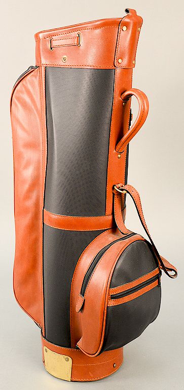 Appraisal: Bottega Veneta golf bag unused having brown and black leather