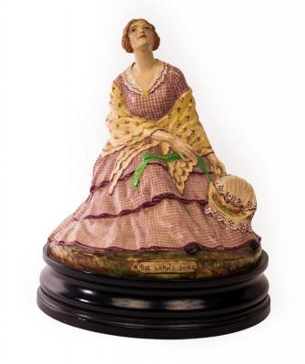 Appraisal: A ceramic figure entitled 'The Larks Song' modelled by Dorothea