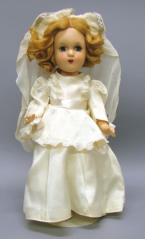 Appraisal: Horsman bride doll in original box Blue sleep eyes open