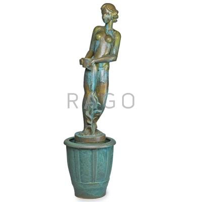 Appraisal: FULPER Rare figural Art Deco fountain Flemington NJ s No