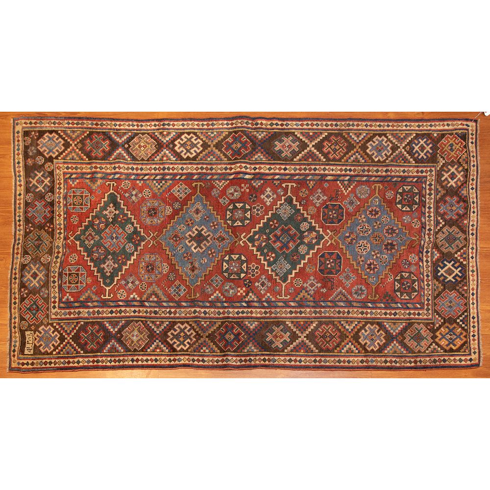 Appraisal: Antique Kazak Rug Caucasus x First quarter- th century dated