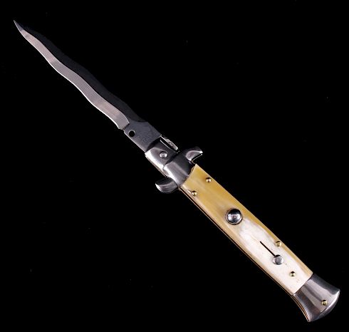 Appraisal: Frank Beltrame Italian Stiletto Kriss Switchblade This is a Frank