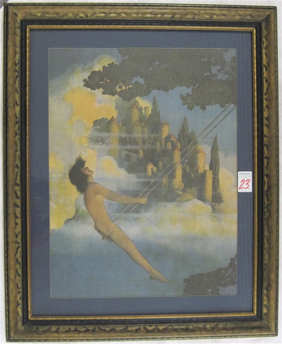 Appraisal: MAXFIELD PARRISH COLOR PRINT c - Dinky Bird by image