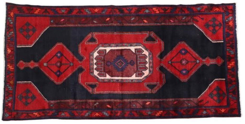 Appraisal: HAND-TIED PERSIAN SERAPI RUG IRAN ' X 'Hand-tied Persian Serapi