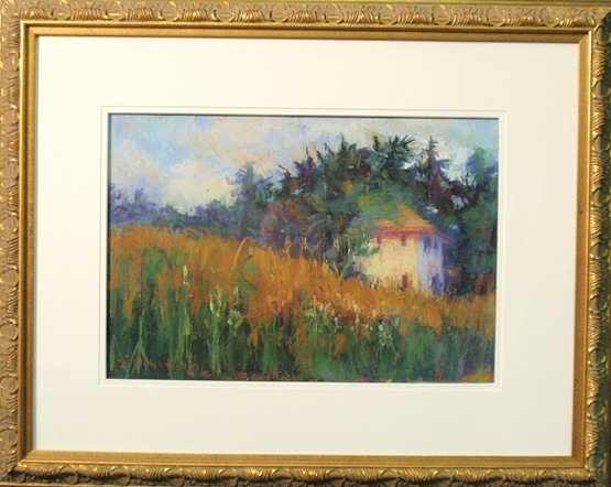 Appraisal: - Framed and matted pastel drawing titled Cob Hill and