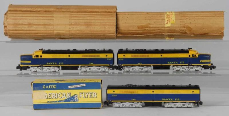 Appraisal: Lot of American Flyer S-Gauge Santa Fe ABA Unit Description