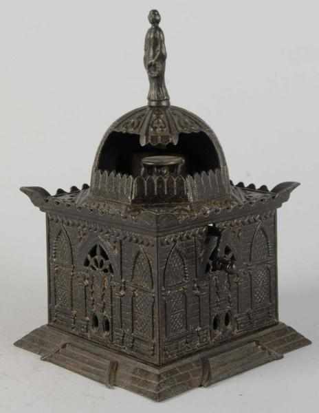 Appraisal: Cast Iron Mosque Mechanical Bank Description Working Condition Excellent Plus