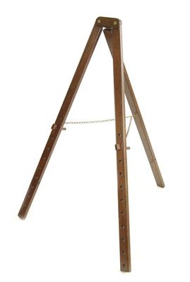 Appraisal: A th century Campaign easel or map stand in cm