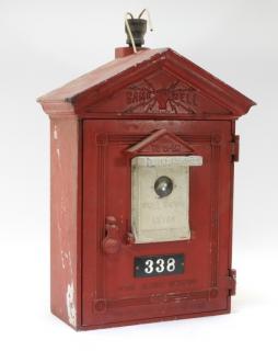 Appraisal: Vintage Gamewell Cast Metal Fire Alarm Box MASSACHUSETTS TH CENTURY