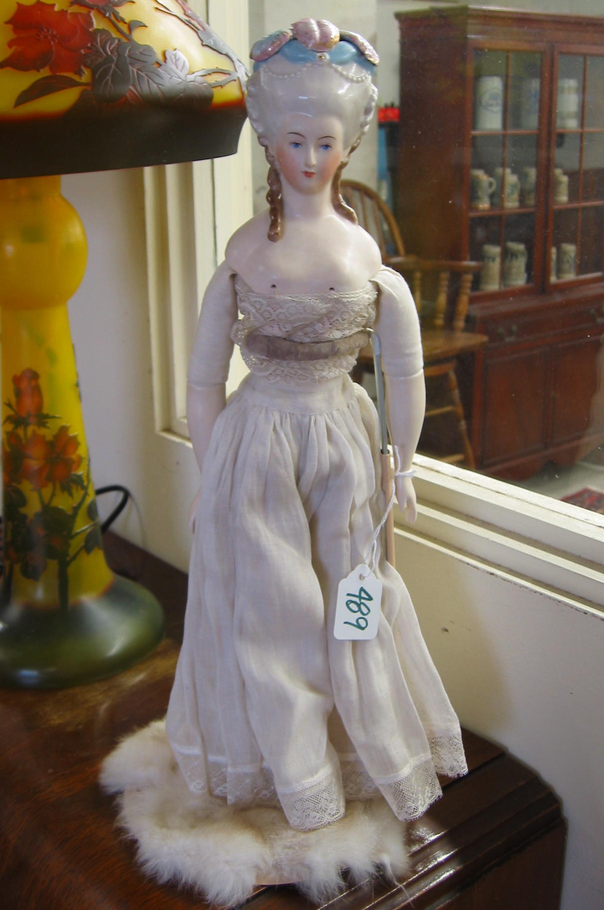 Appraisal: A GRACE LATHROP PARIAN PORCELAIN SIGNED SHOULDER DOLL in ht