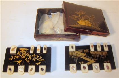 Appraisal: Collection of Japanese mother of pearl gaming counters th century