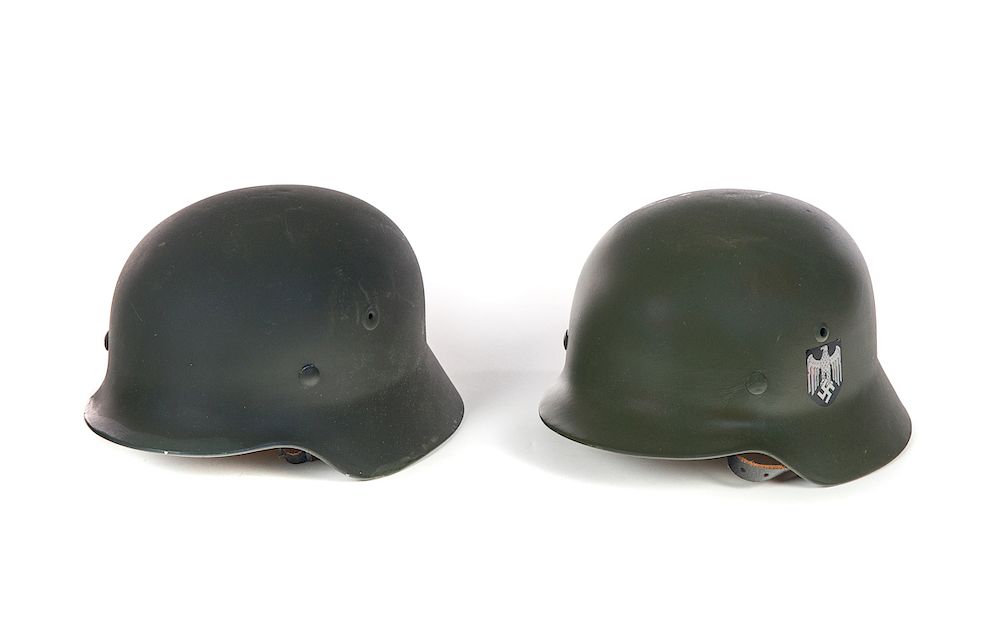 Appraisal: Post War German M And M Helmets M And M