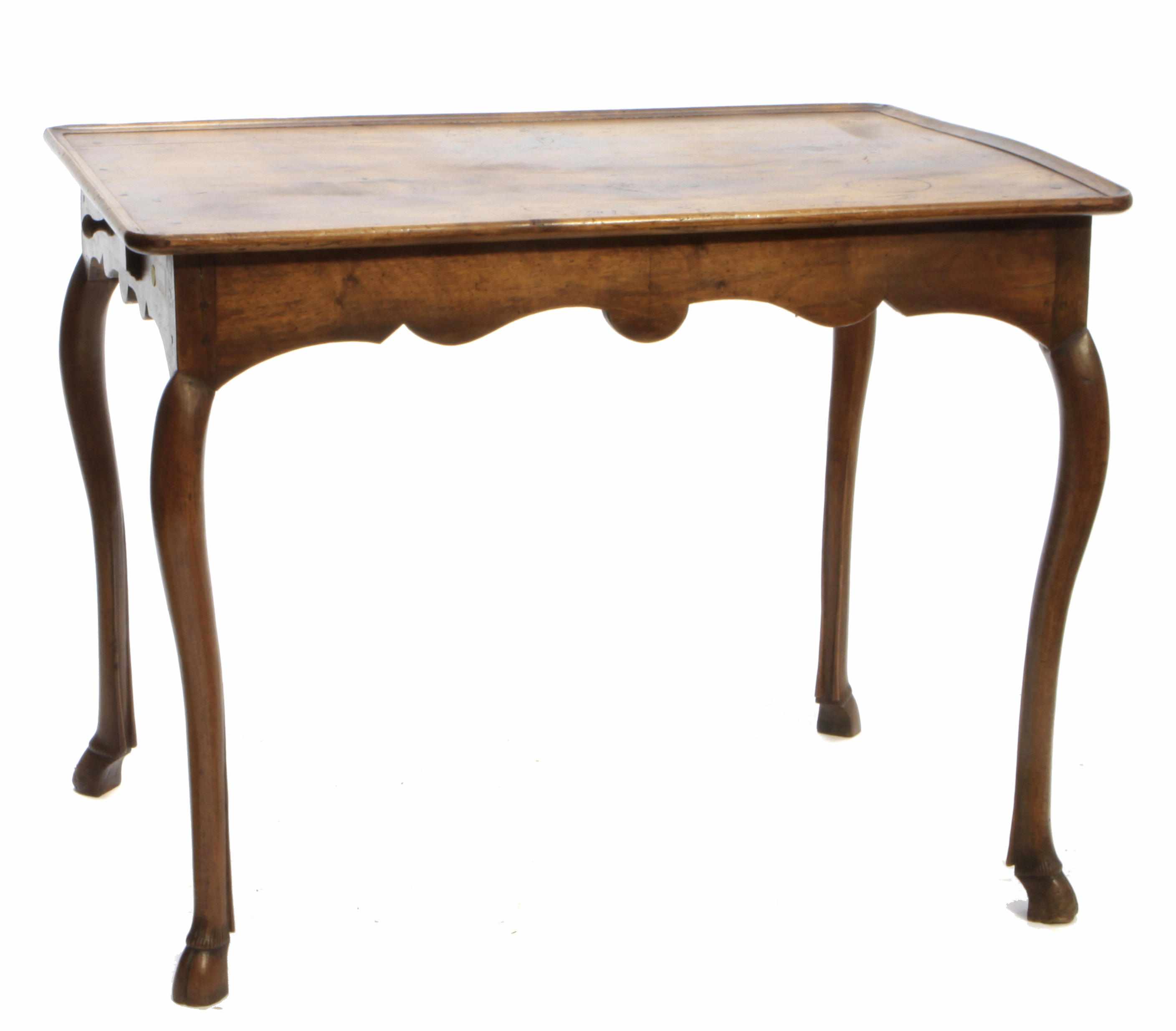 Appraisal: A Louis XV fruitwood side table th century height in