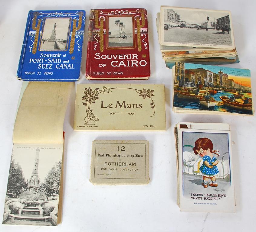 Appraisal: POSTCARDS - MAINLY CONTINENTAL AND EGYPT also SOUVENIR BOOKLETS Cairo