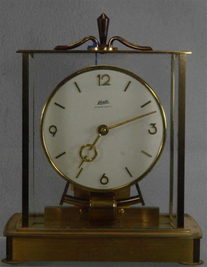 Appraisal: Kundo electromechanical clock Kieninger Obergfell Western Germany h including dome