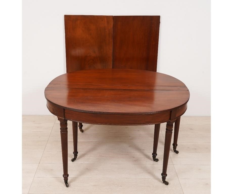 Appraisal: Sheraton mahogany dining table circa h x w x d