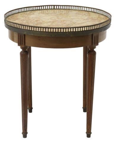 Appraisal: French Louis XVI style mahogany side table early th c