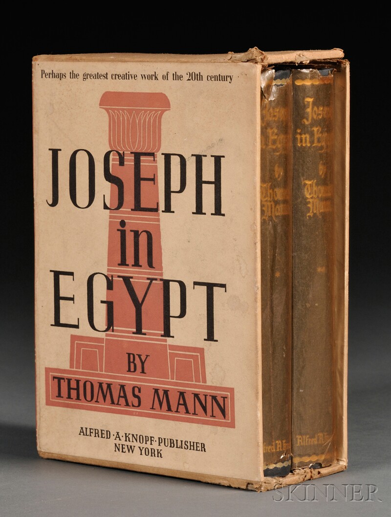 Appraisal: Mann Thomas - Joseph in Egypt New York Alfred A