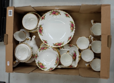 Appraisal: Royal Albert dinner and teaware to include plates side plates