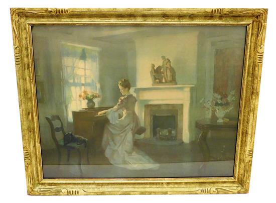 Appraisal: After Marguerite Stuber Pearson American - print depicting woman in