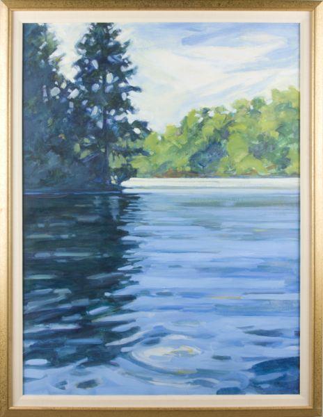 Appraisal: American School Summer Lake th c oil on canvas unsigned