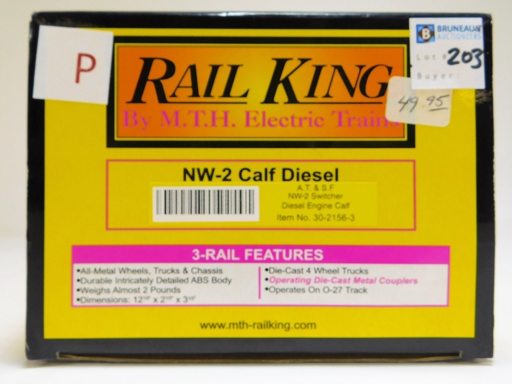 Appraisal: RAIL KING A T S F NW- SWITCHER DIESEL ENGINE