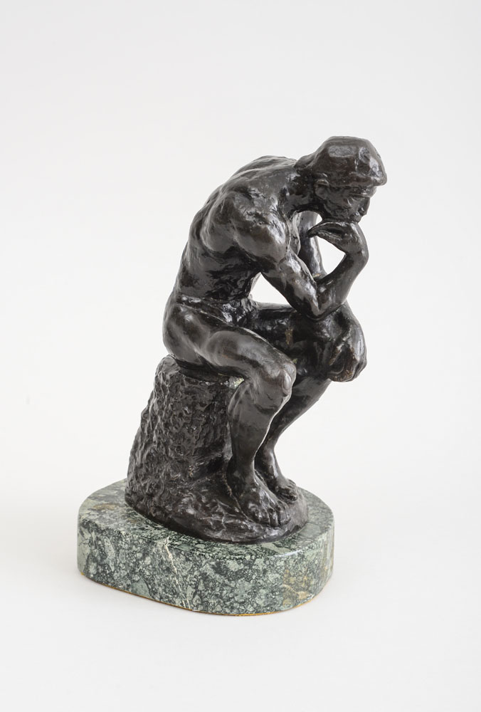 Appraisal: AFTER AUGUSTE RODIN - LE PENSEUR Bronze with the incised