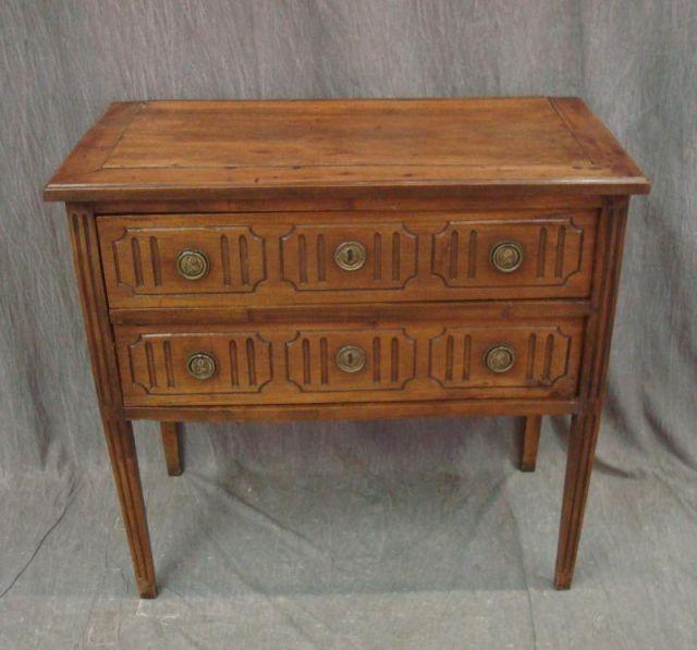 Appraisal: Antique French Drawer Commode Damage to left side near top