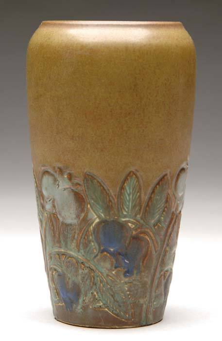 Appraisal: ROOKWOOD VASE Lovely Rookwood vase has incised and decorated floral