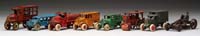 Appraisal: EIGHT ASSORTED SMALLER CAST IRON VEHICLES Various makers represented here